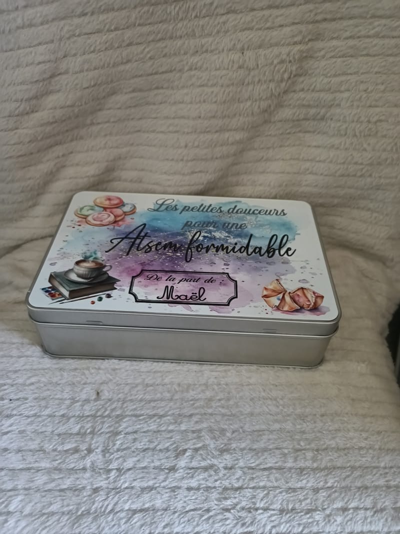 Boîte en métal rectangulaire personnalisé