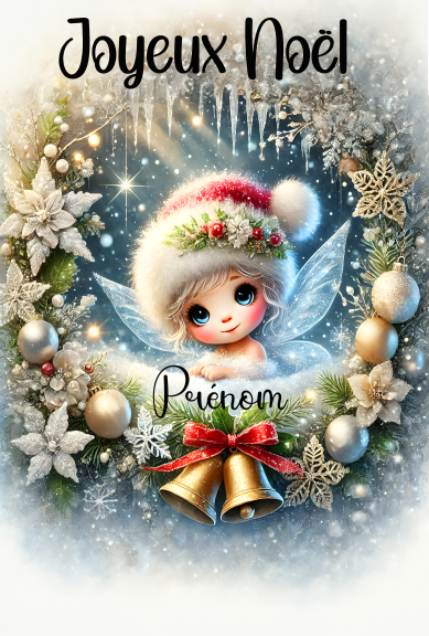 Carte de Noël billet personnalisée