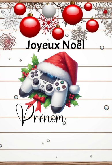 Carte de Noël billet personnalisée
