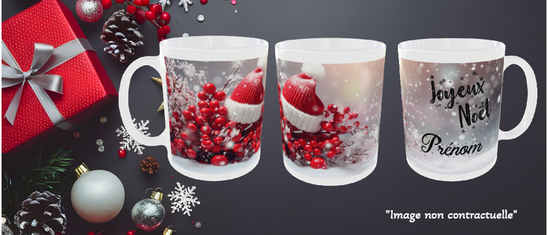 Mug de Noël personnalisé avec prénom