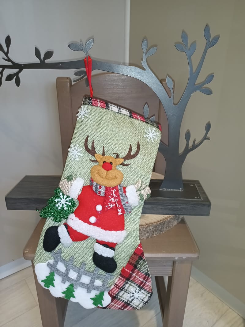 Chaussette de Noël personnalisée avec prénom