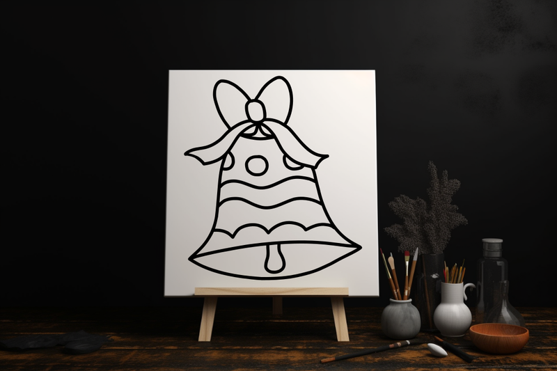 Toile peinture thème noël 