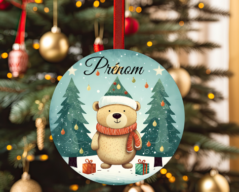 Boules de Noël personnalisées avec prénom