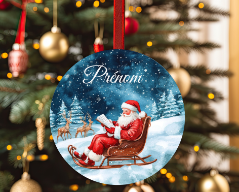 Boules de Noël personnalisées avec prénom