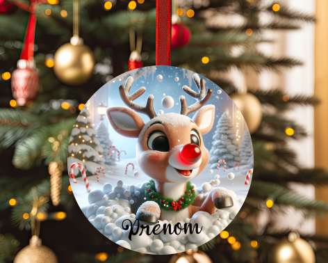 Boules de Noël personnalisées avec prénom