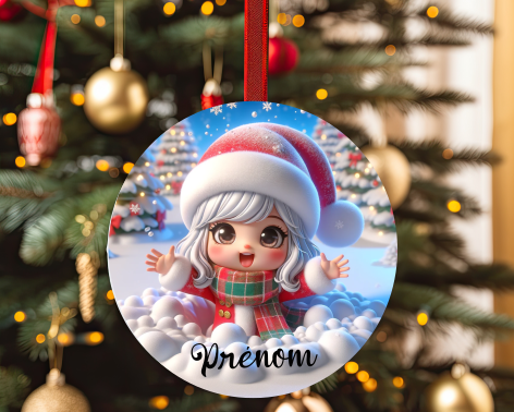 Boules de Noël personnalisées avec prénom