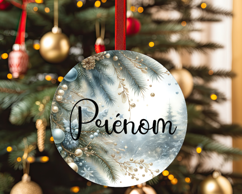 Boules de Noël personnalisées avec prénom