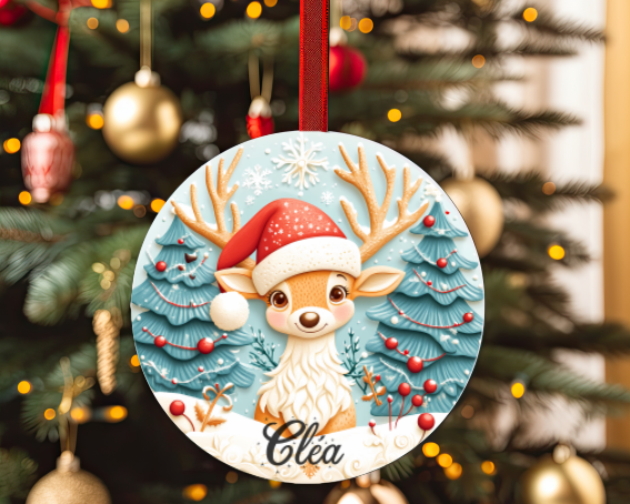 Boules de Noël personnalisées avec prénom