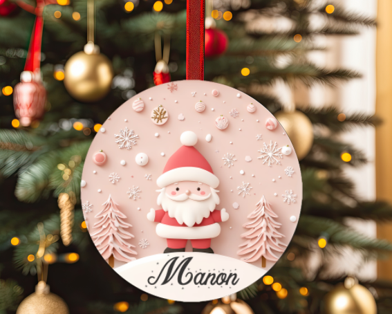 Boules de Noël personnalisées avec prénom
