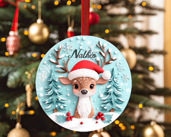 Boules de Noël personnalisées avec prénom