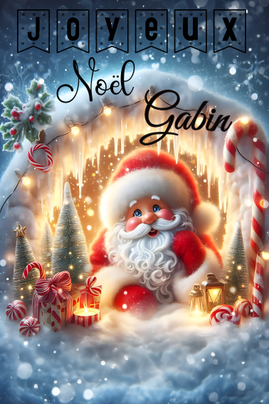 Carte de Noël billet personnalisée