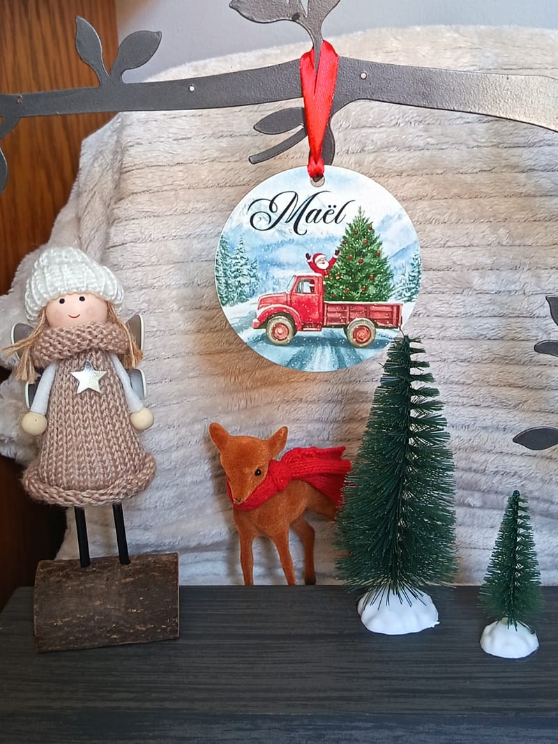 Boules de Noël personnalisées avec prénom
