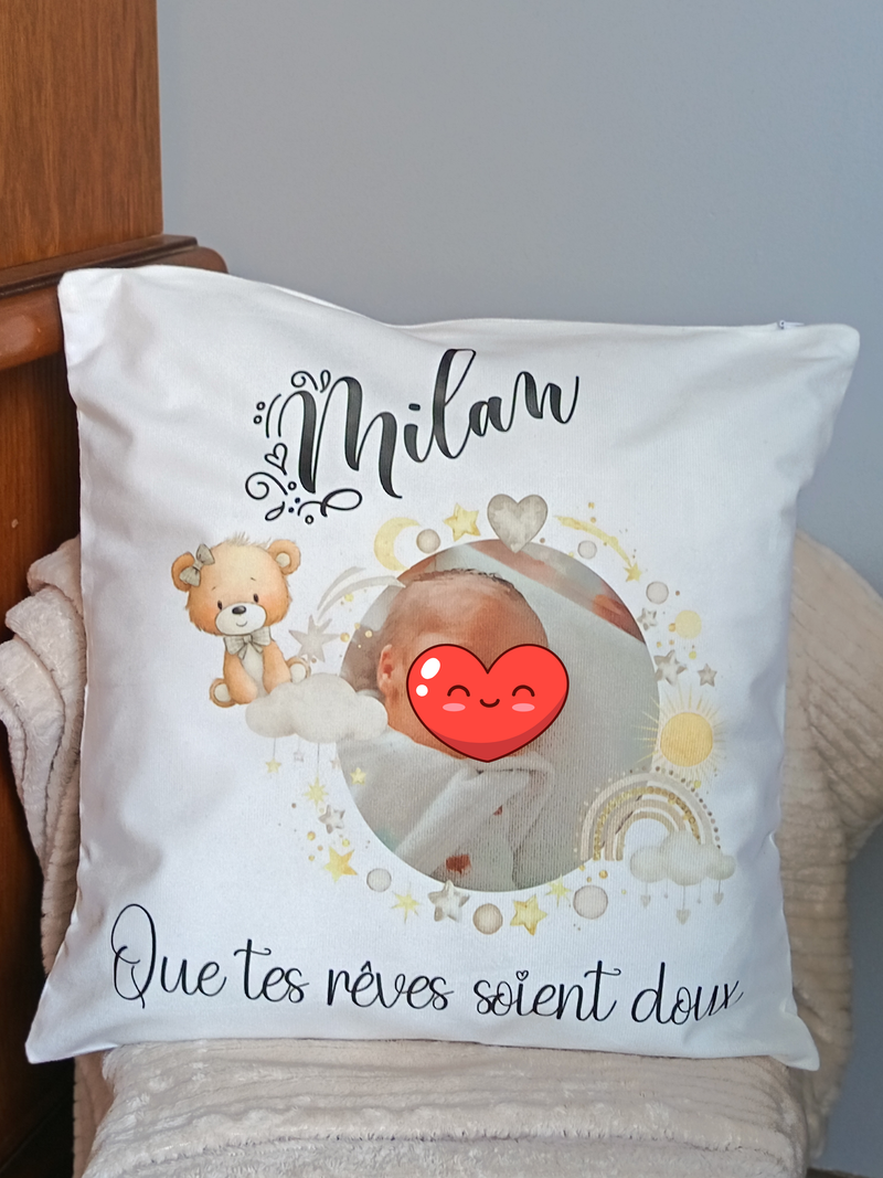 coussin personnalisé