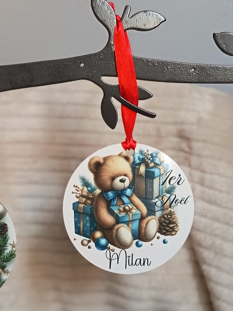 Boules de Noël personnalisées avec prénom