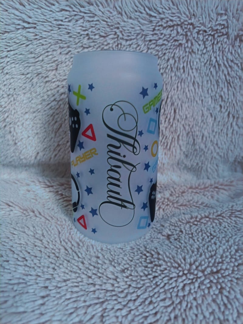 Verre givré personnalisé