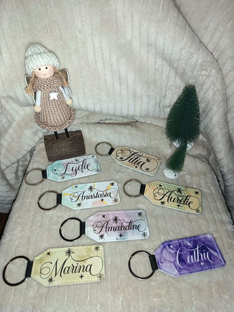 Porte-clés personnalisé en cuir