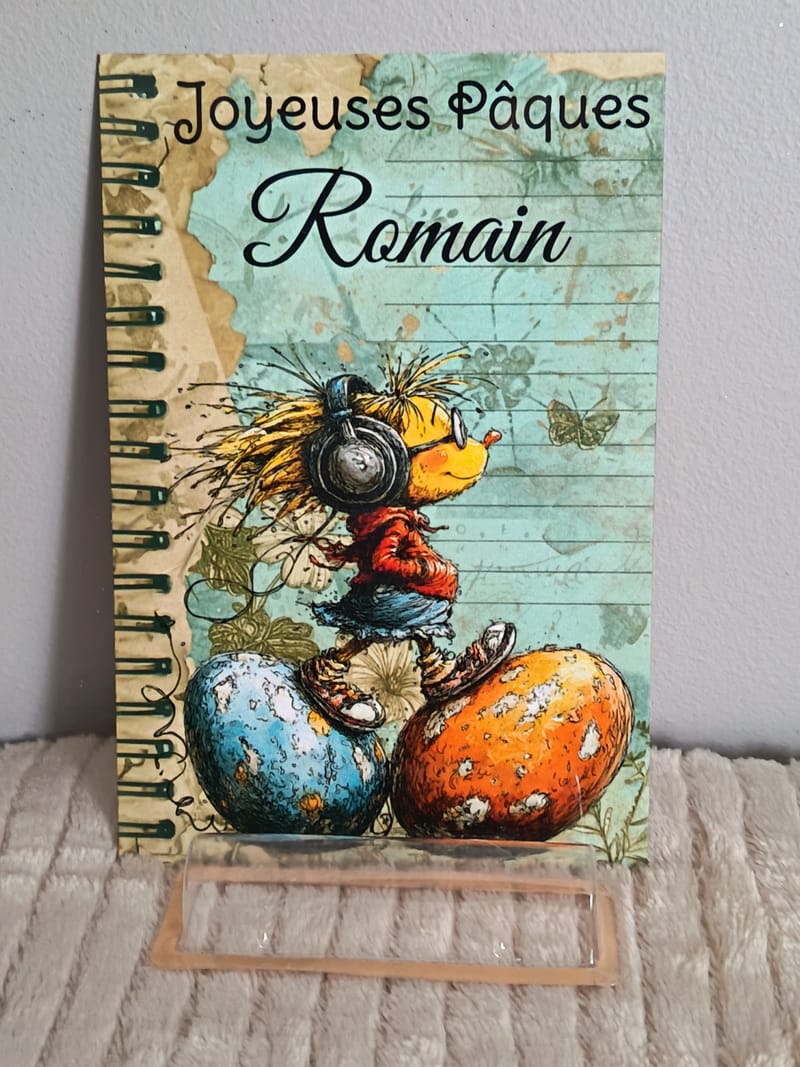 Carte Joyeuses Pâques billet personnalisée