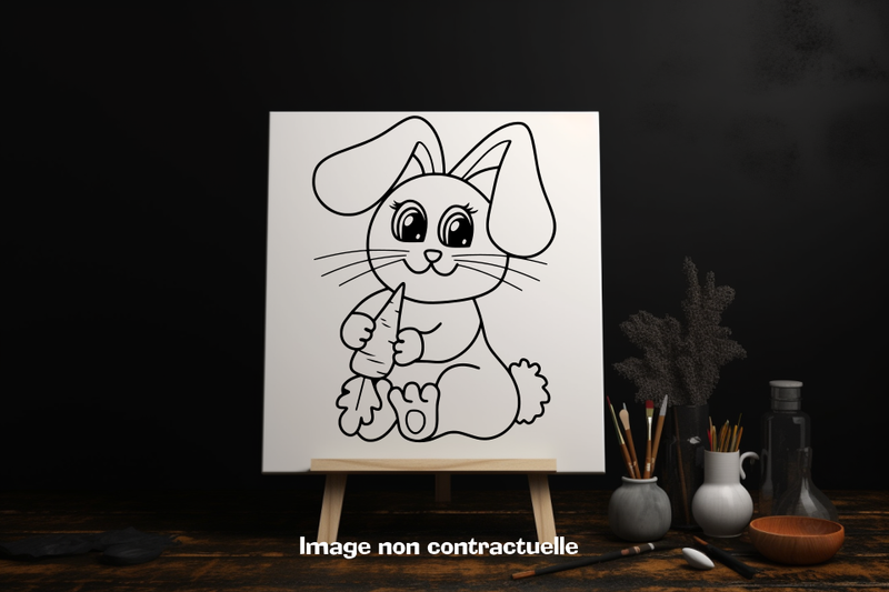 Toile peinture thème Pâques