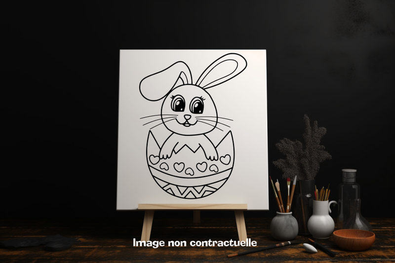 Toile peinture thème Pâques