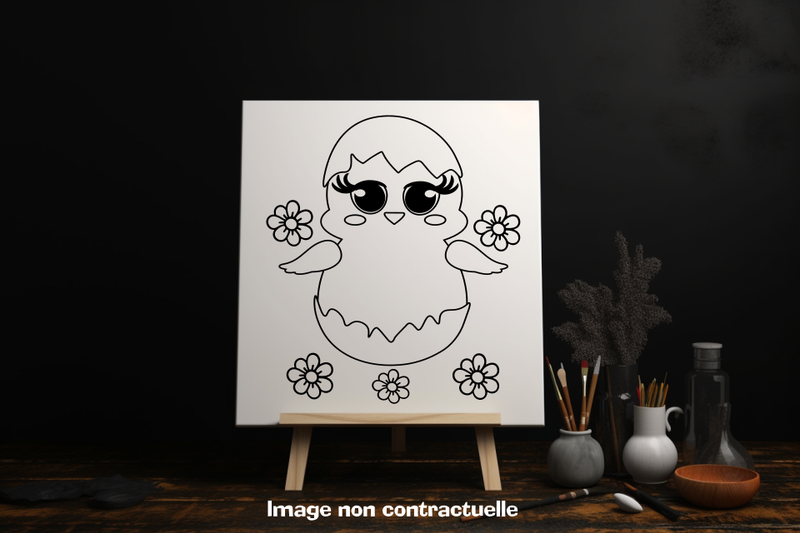 Toile peinture thème Pâques