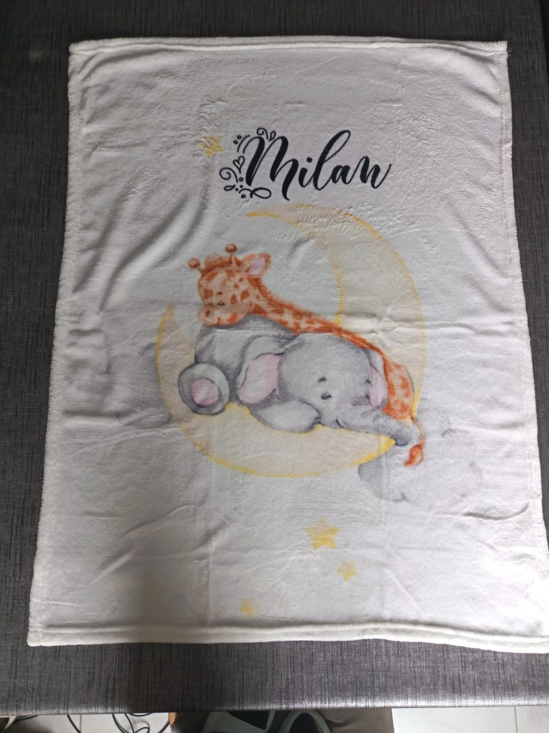 Plaid Naissance personnalisé