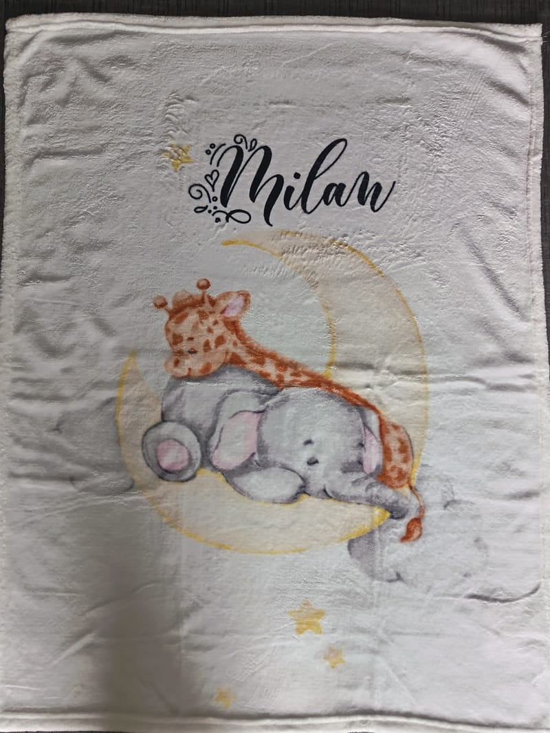 Plaid Naissance personnalisé