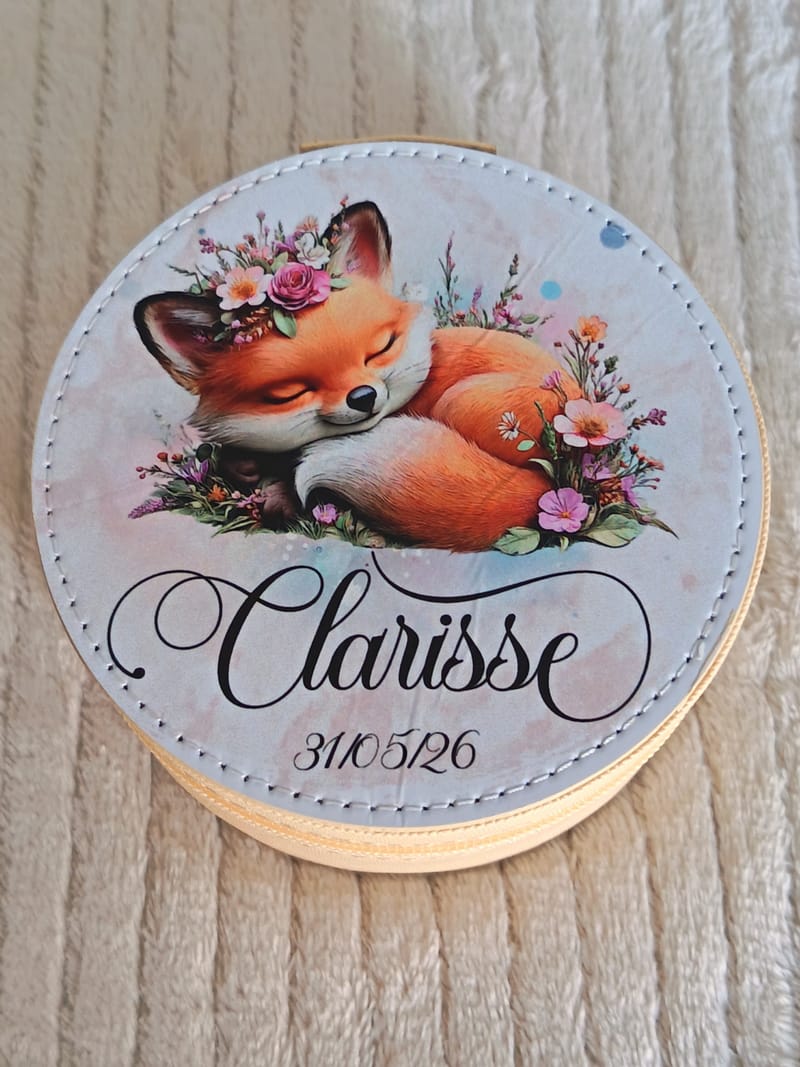  Boîte à bijoux en similicuir personnalisée