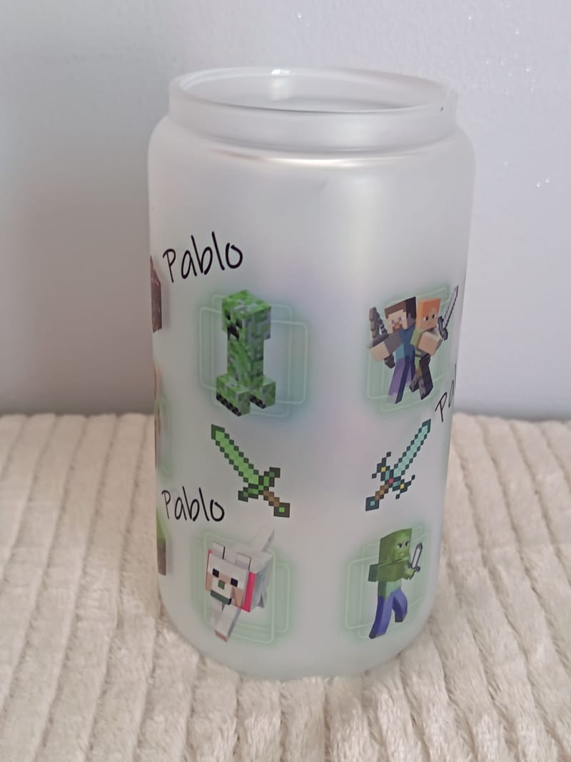 Verre givré personnalisé