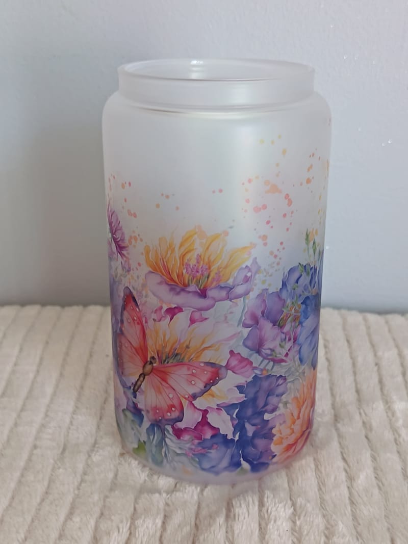 Verre givré personnalisé