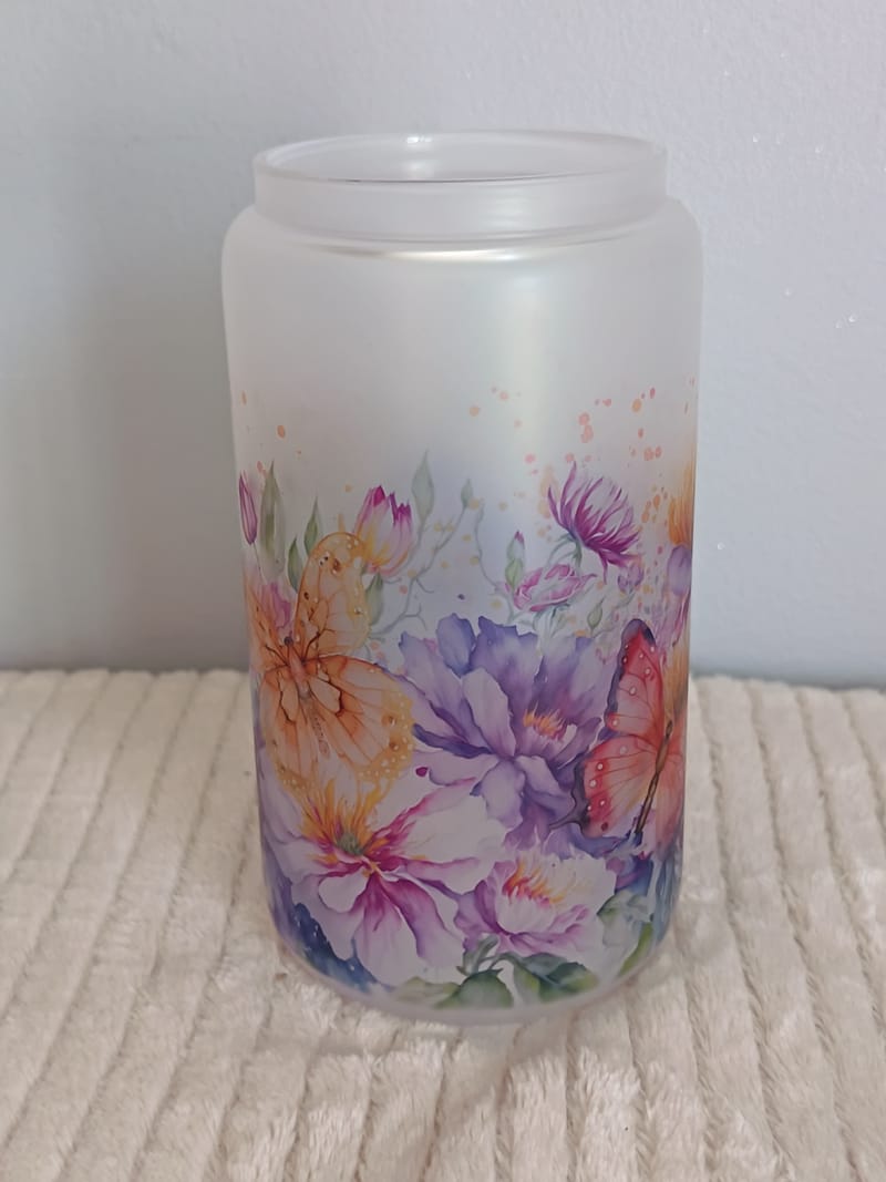 Verre givré personnalisé