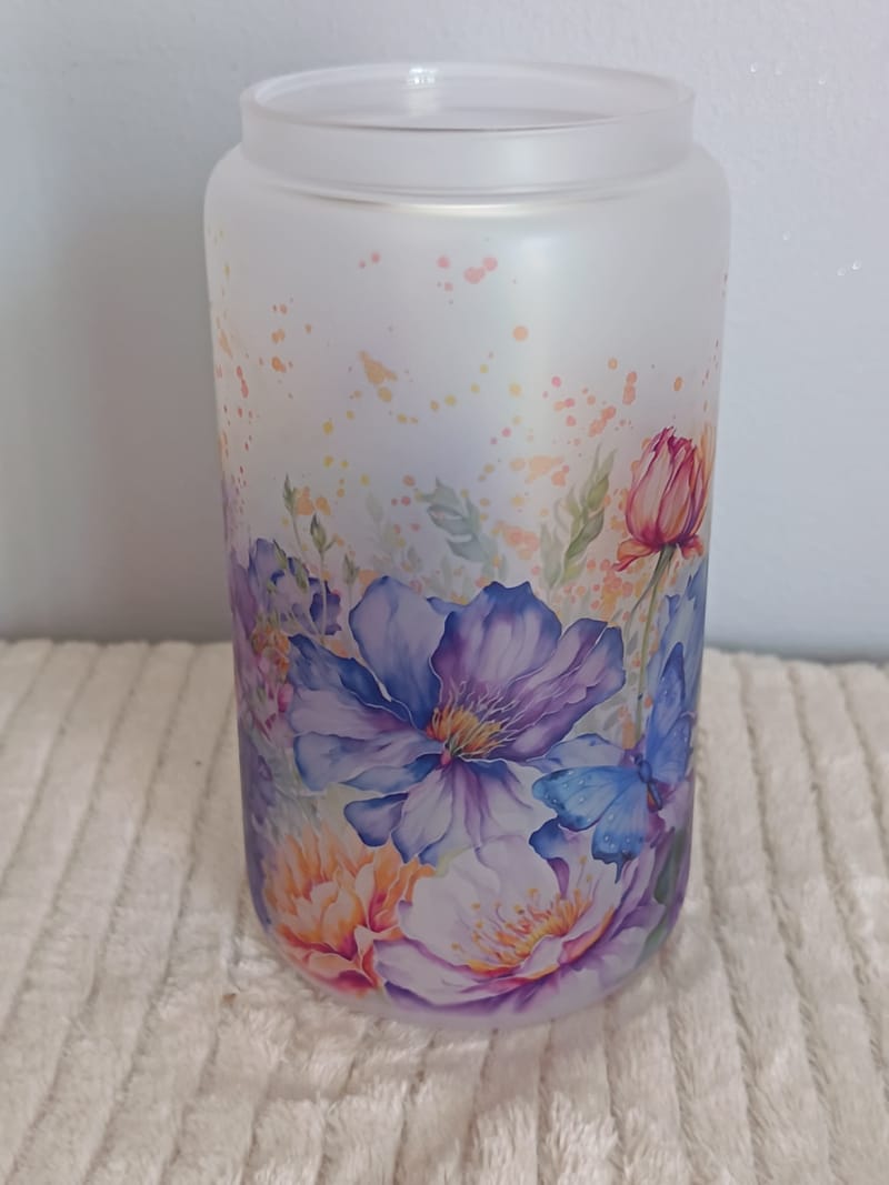 Verre givré personnalisé