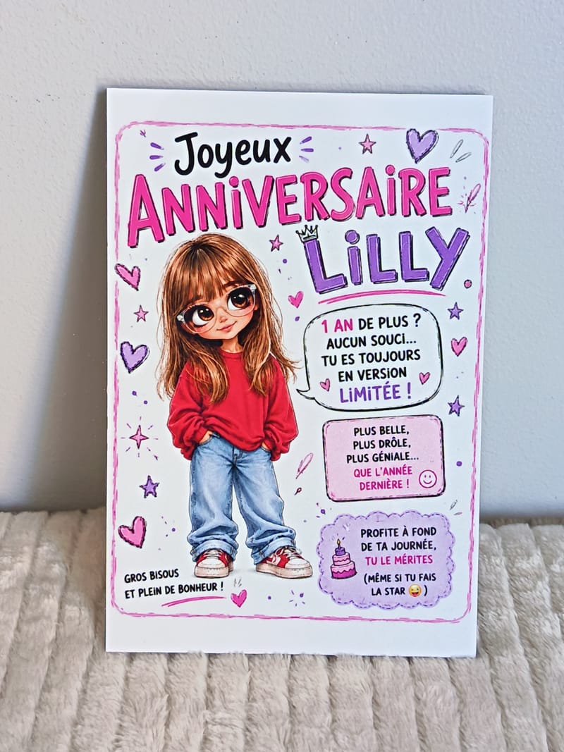 LA CARTE D'ANNIVERSAIRE QUI CACHE UNE SURPRISE !