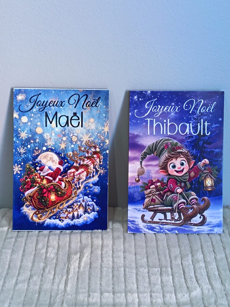 UNE CARTE DE NOËL ORIGINALE ET PERSONNALISÉE !