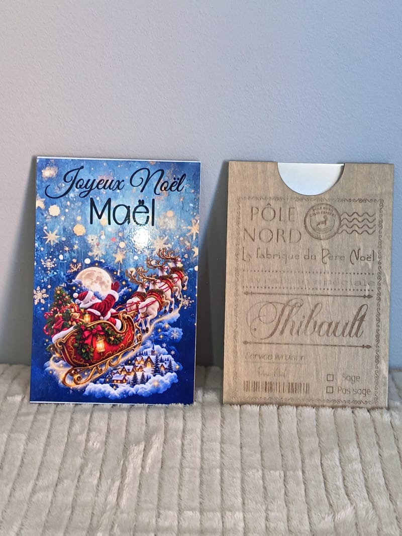 UNE CARTE DE NOËL ORIGINALE ET PERSONNALISÉE !