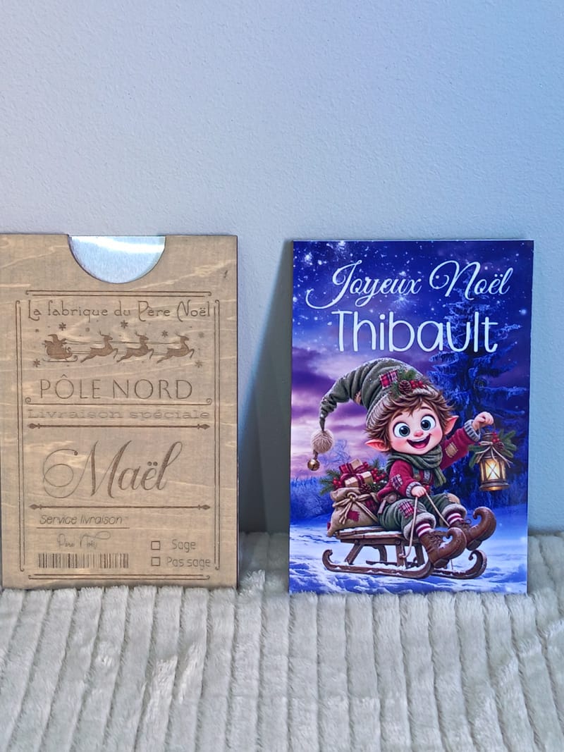 UNE CARTE DE NOËL ORIGINALE ET PERSONNALISÉE !