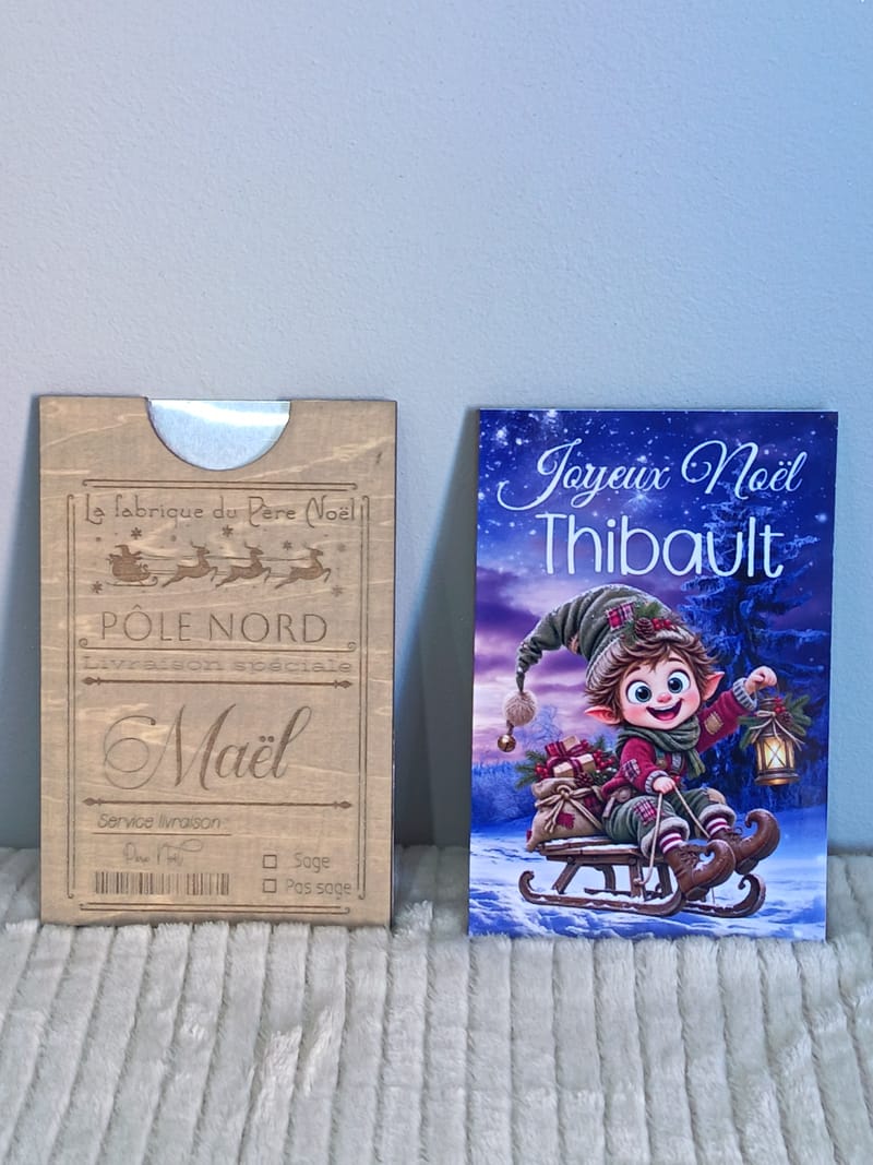 UNE CARTE DE NOËL ORIGINALE ET PERSONNALISÉE !
