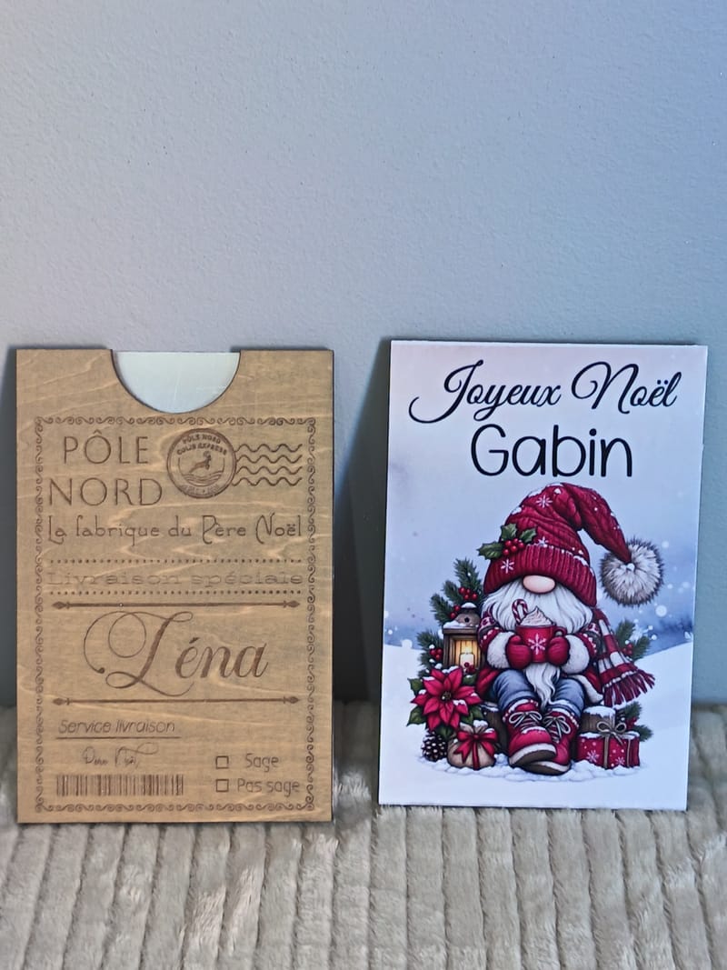 UNE CARTE DE NOËL ORIGINALE ET PERSONNALISÉE !