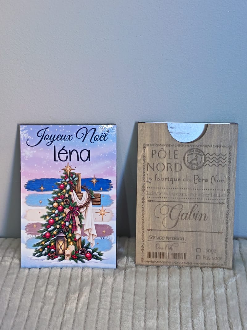 UNE CARTE DE NOËL ORIGINALE ET PERSONNALISÉE !