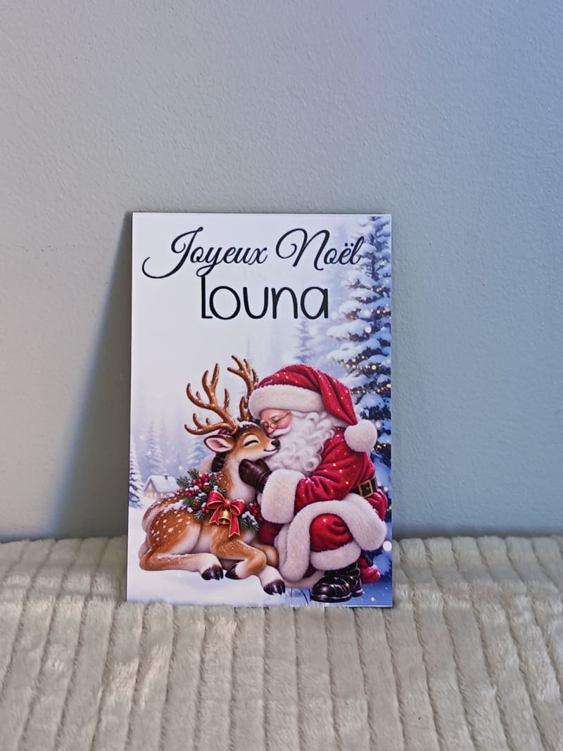 UNE CARTE DE NOËL ORIGINALE ET PERSONNALISÉE !
