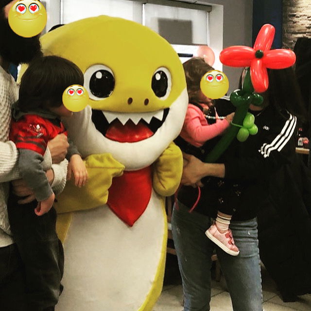 Baby Yellow Shark Mascot for Hire | Kids Entertainment Brampton