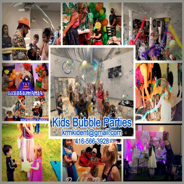 Kids Bubble Shows Collage – Toronto Kids Birthday Parties