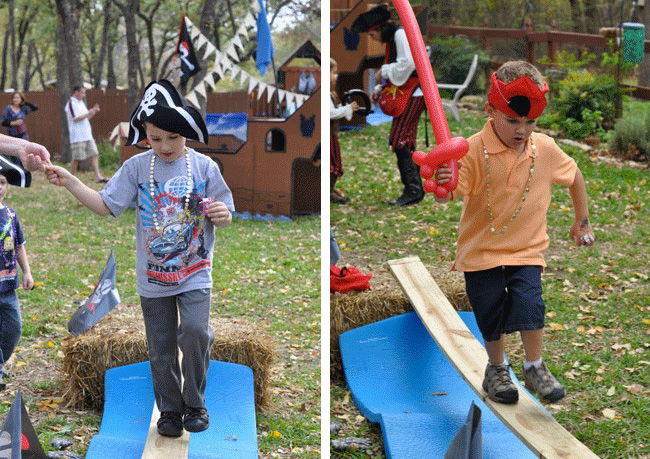 Children taking part in a supervised pirate-themed movement activity during a daycare program in Toronto
