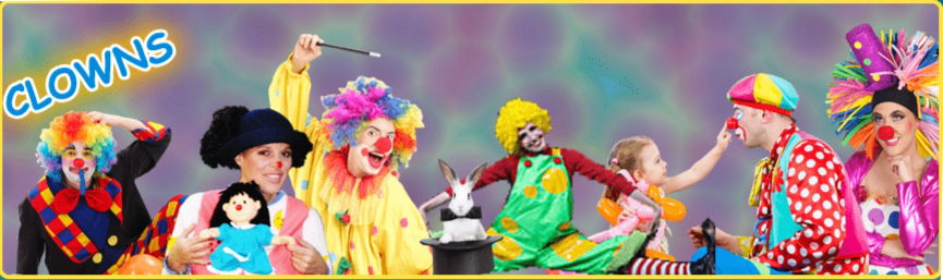 Kids party clown entertainers performing magic, balloons, and interactive fun at children’s events in Toronto