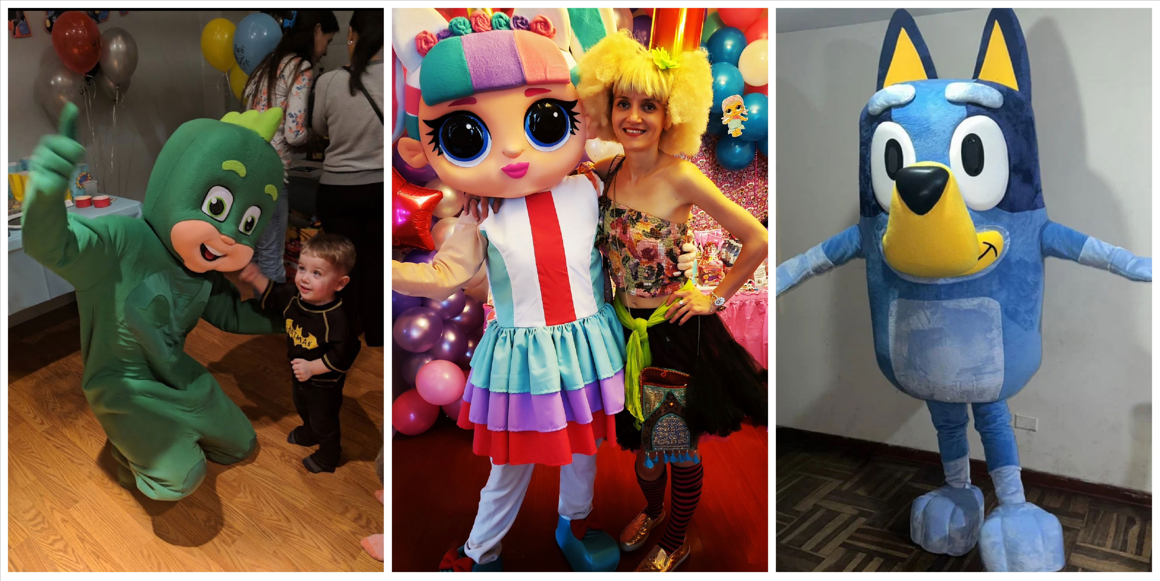 Daycare mascot characters performing at children’s events, featuring friendly cartoon mascots for kids party and daycare entertainment in Toronto.