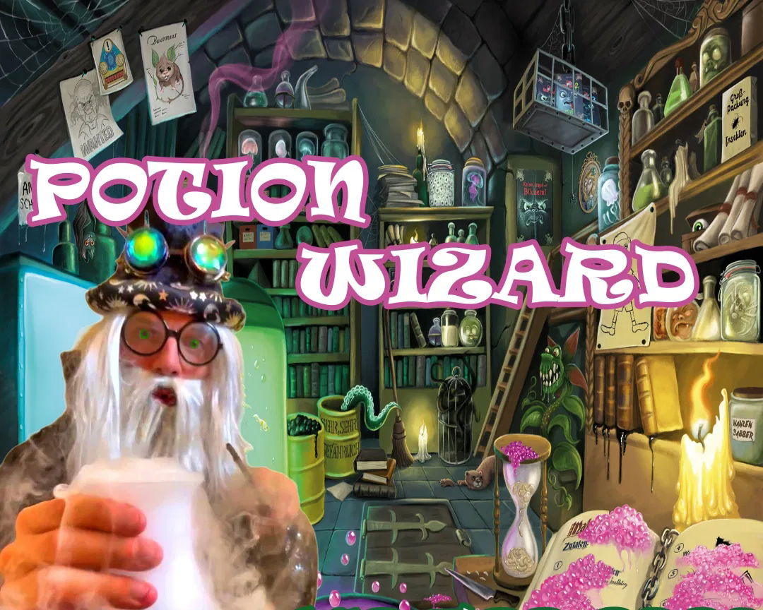 Potion Wizard performing an interactive kids science show for a birthday party in Toronto.