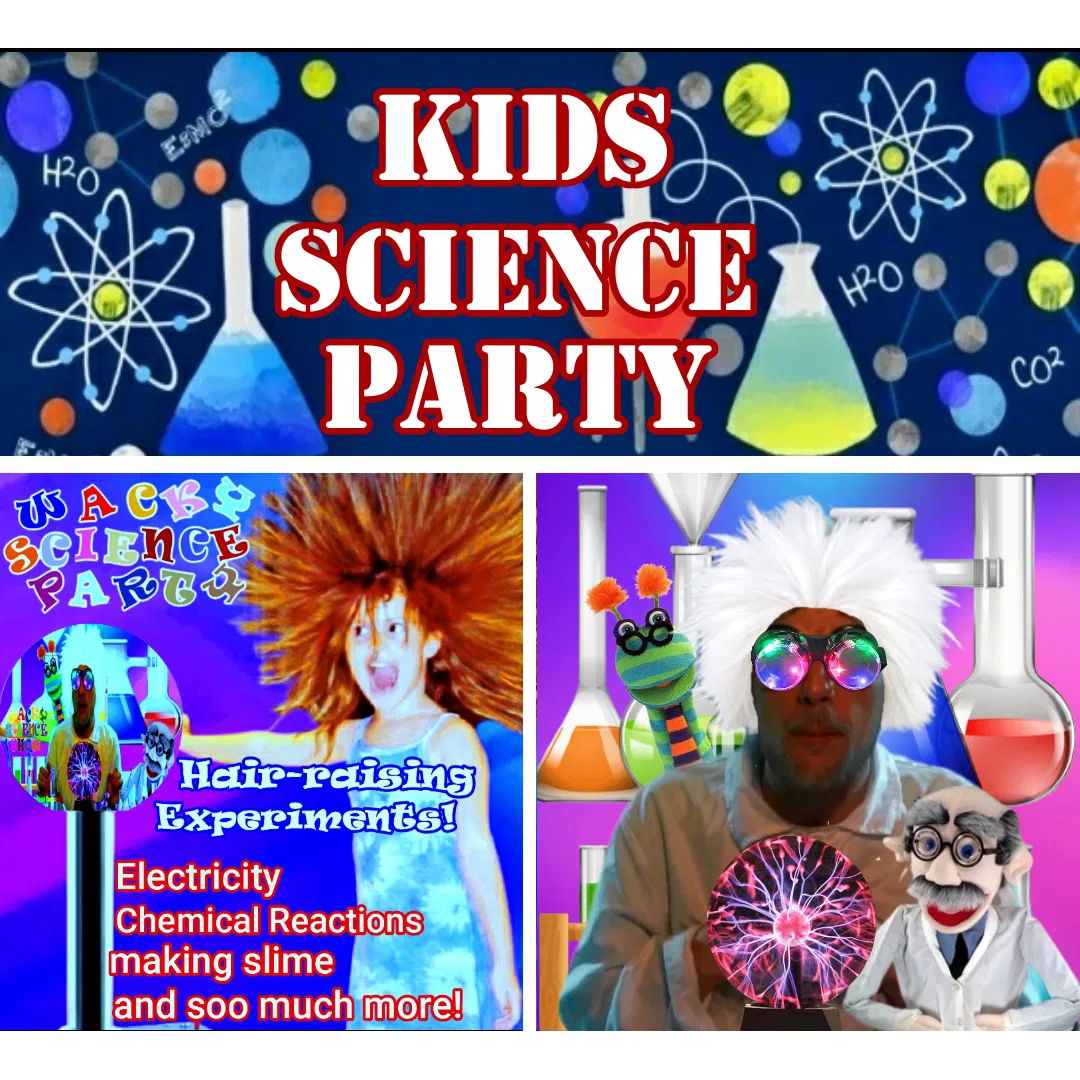 Kids science show featuring interactive experiments and hands-on science activities in Toronto.