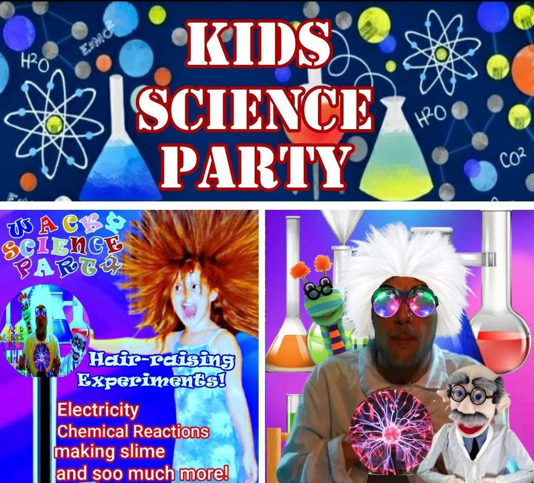 Kids science show featuring interactive experiments and hands-on science activities in Toronto.