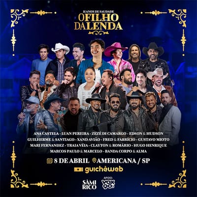 Sâmi Rico vai gravar DVD histórico em homenagem ao pai José Rico com 14 participações