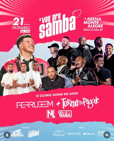 VOU PRO SAMBA - FERRUGEM + TURMA DO PAGODE