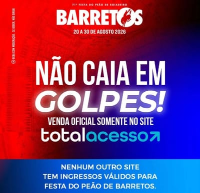 Festa do Peão de Barretos alerta contra golpe de ingressos falsos